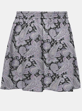 Čierno-fialová vzorovaná sukňa ONLY Jasmin