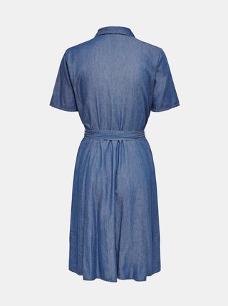 Modré rifľové košilové šaty Jacqueline de Yong Bianka