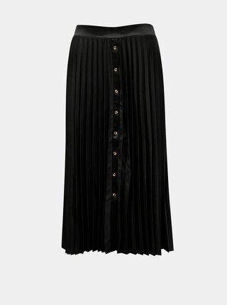 Čierna plisovaná midi sukňa ONLY Vettie