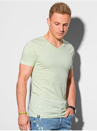 Světle zelené pánské basic tričko Ombre Clothing S1369