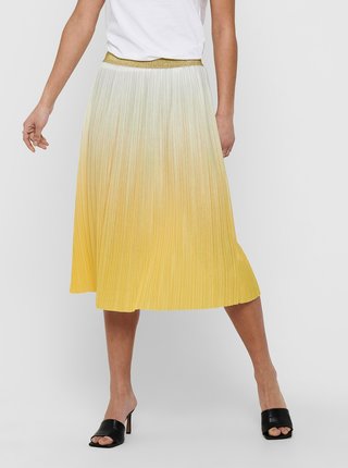 Žltá plisovaná sukňa ONLY Dippy