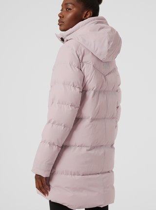 Svetloružový dámsky zimný prešívaný kabát HELLY HANSEN