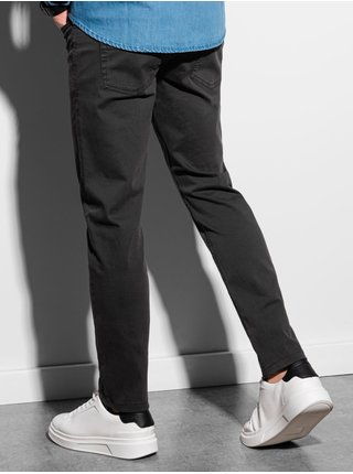 Černé pánské chino Ombre Clothing kalhoty P990