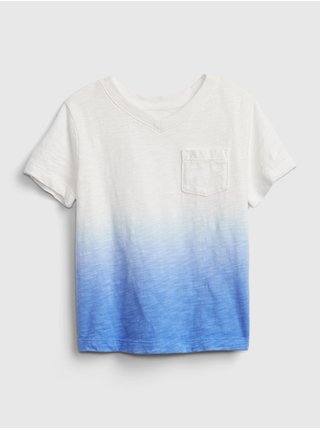 Barevné klučičí dětské tričko v-neck t-shirt GAP