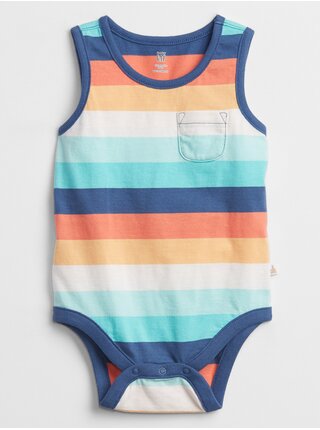 Barevné klučičí baby body pocket print bodysuit GAP