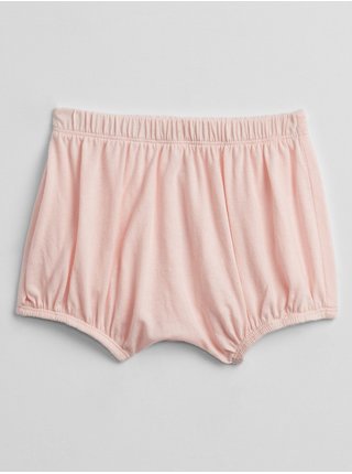 Růžové holčičí baby kraťasy bear bubble shorts GAP
