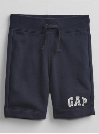 Modré klučičí dětské kraťasy GAP Logo pull-on shorts
