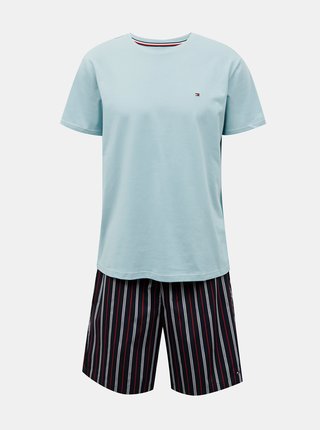 Modré pánské pruhované pyžamo Tommy Hilfiger