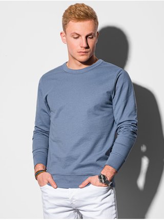 Modrá pánská basic mikina Ombre Clothing B1153