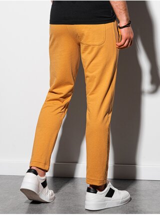 Horčicové pánské tepláky Ombre Clothing P950