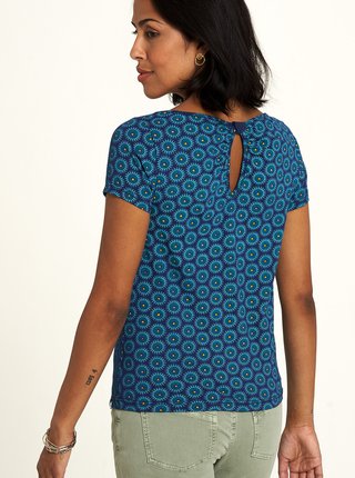 Modré vzorované tričko Tranquillo