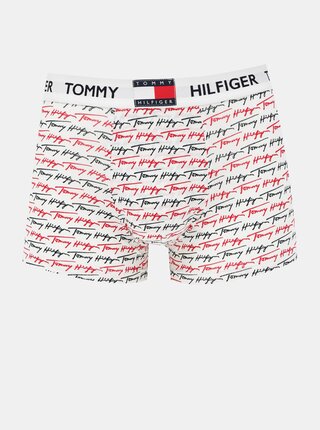 Bílé pánské vzorované boxerky Tommy Hilfiger 