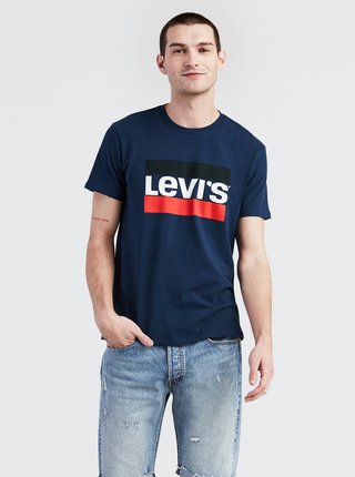 Tmavě modré pánské tričko s potiskem Levi's®