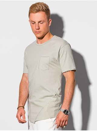 Pánske tričko bez potlače S1384 - sivá