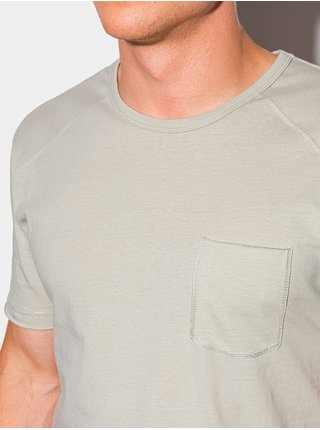 Pánské tričko bez potisku S1384 - šedá