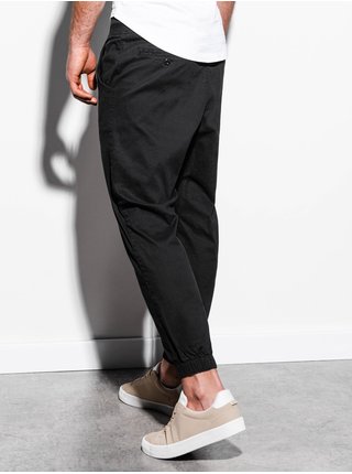 Černé pánské kalhoty Ombre Clothing P885