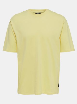 Žlté basic tričko ONLY & SONS Donnie