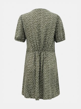 Zelené vzorované šaty s knoflíky Jacqueline de Yong Staar