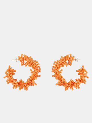 Oranžové náušnice Pieces Teads