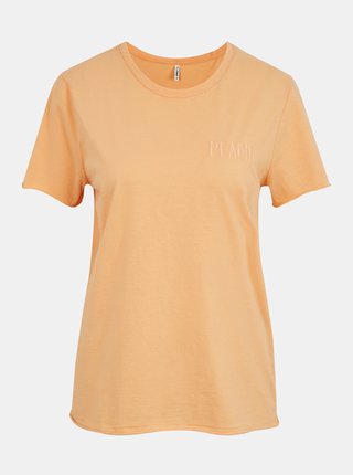 Oranžové tričko s nápisom ONLY Fruity