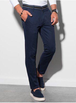 Tmavě modré pánské chino kalhoty P156
