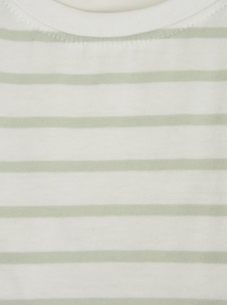 Svetlozeleno-biele pruhované tričko ONLY Peppa