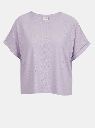 Světle fialové vzorované tričko Jacqueline de Yong Fatinka