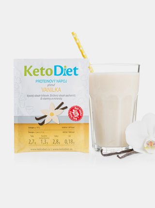 Proteinový nápoj s vanilkovou příchutí KetoDiet (7 porcí)
