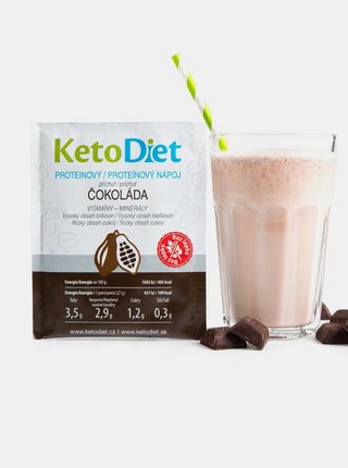 Proteinový nápoj s čokoládovou příchutí KetoDiet (7 porcí) 