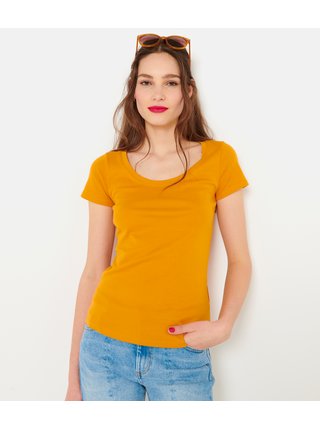 Oranžové basic tričko CAMAIEU