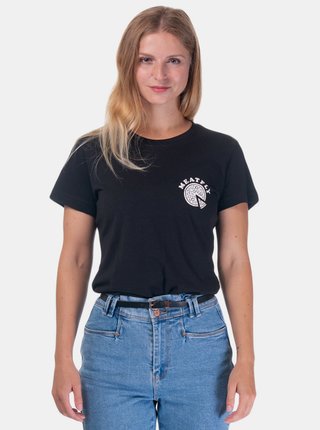 Černé dámské tričko s potiskem Meatfly Adena