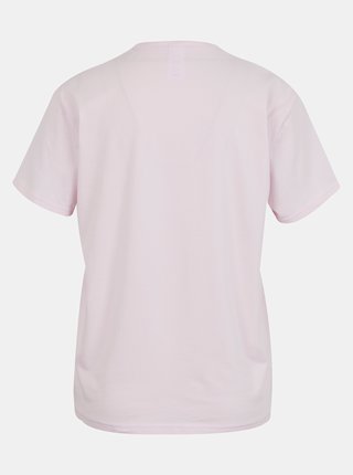 Calvin Klein ružové tričko S/S Crew Neck s bielym logom