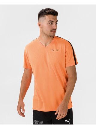 Tričká s krátkym rukávom pre mužov Puma - oranžová