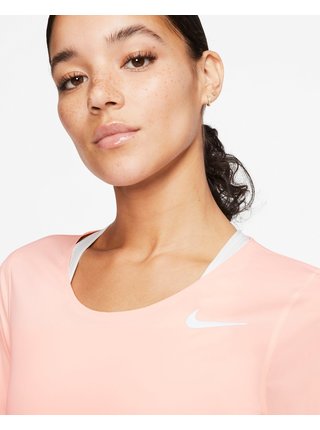 Tričká s krátkym rukávom pre ženy Nike - béžová
