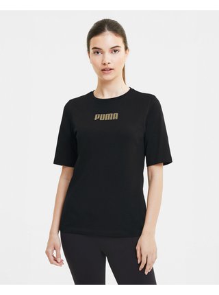 Tričká s krátkym rukávom pre ženy Puma - čierna