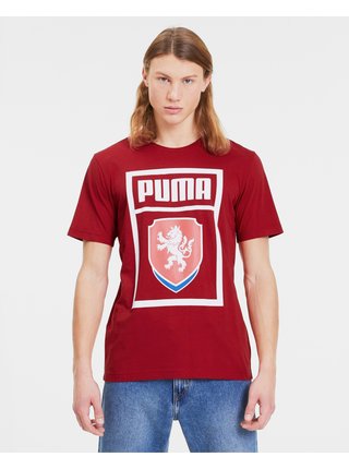 Tričká s krátkym rukávom pre mužov Puma - červená