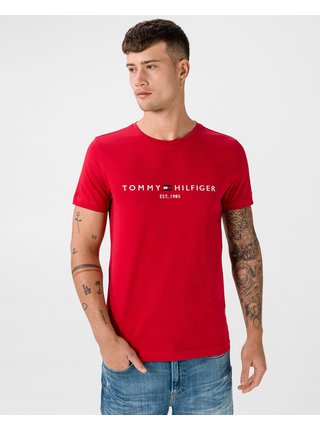Tričká s krátkym rukávom pre mužov Tommy Hilfiger - červená