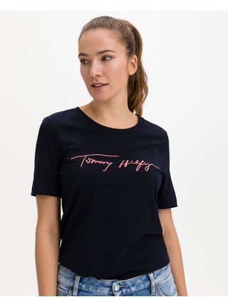 Tričká s krátkym rukávom pre ženy Tommy Hilfiger - modrá