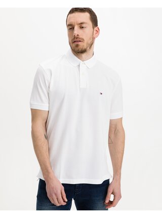 Bílé pánské polo tričko Tommy Hilfiger