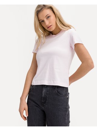 Tričká s krátkym rukávom pre ženy Calvin Klein - ružová
