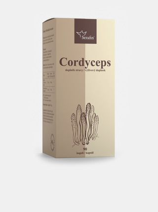Cordyceps s jitrocelem - 40% polysacharidů Serafin (90 kapslí)