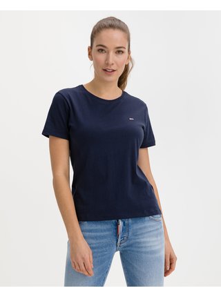 Tričká s krátkym rukávom pre ženy Tommy Jeans - modrá