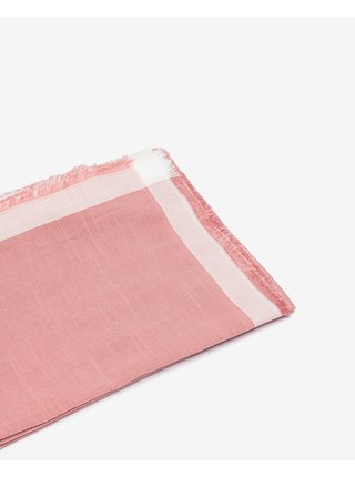Růžový dámský šátek Tommy Hilfiger Signature