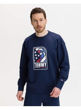 Mikiny bez kapuce pre mužov Tommy Jeans - modrá
