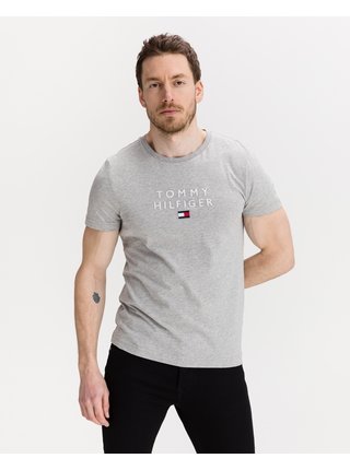 Šedé pánské tričko Tommy Hilfiger