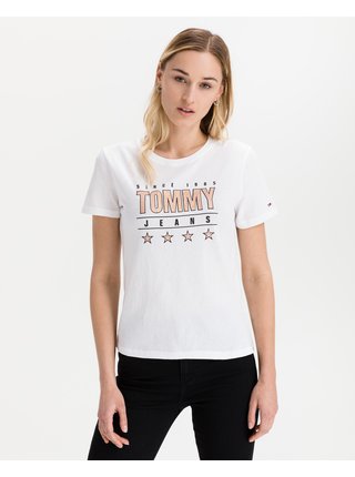 Tričká s krátkym rukávom pre ženy Tommy Jeans - biela