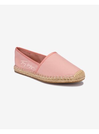 Růžové dámské espadrilky Tommy Hilfiger Signature