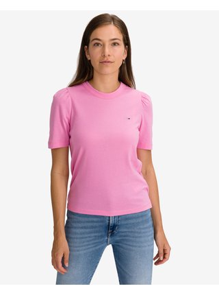 Tričká s krátkym rukávom pre ženy Tommy Jeans - ružová