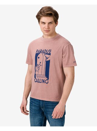 Tričká s krátkym rukávom pre mužov Pepe Jeans - ružová
