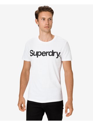 Tričká s krátkym rukávom pre mužov Superdry - biela